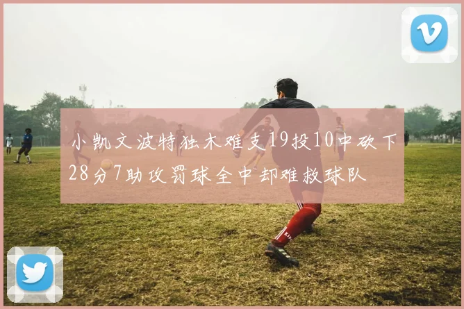 小凯文波特独木难支19投10中砍下28分7助攻罚球全中却难救球队